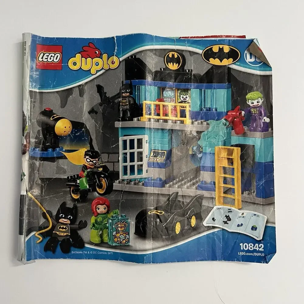 Lego Duplo 10842 Batcave Challenge Batman Complete Building Set w/ Box Manual